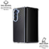 Black Carbon Fiber Specialty Texture Material Galaxy Z Fold6 Clear Case